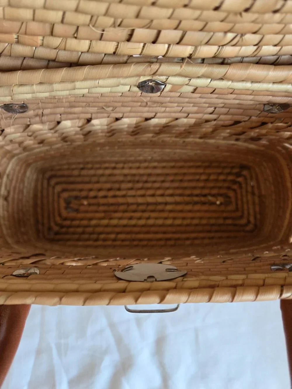 HANDMADE Mexican boho STRAW market handbag